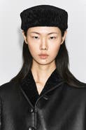 COS Shearling Pillbox Hat