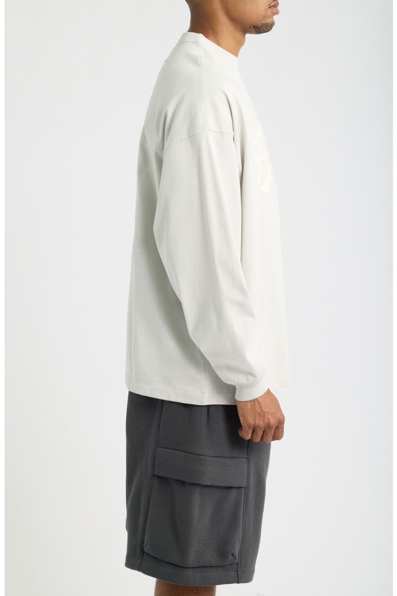 Merch Long Sleeve Cotton Mesh Graphic T-Shirt, Alternate, color, OVERCAST