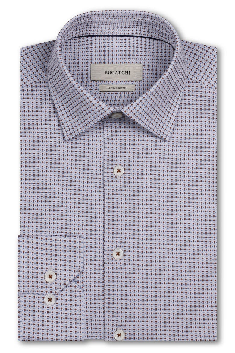 James OoohCotton® Geo Print Button-Up Shirt, Alternate, color, MOCHA