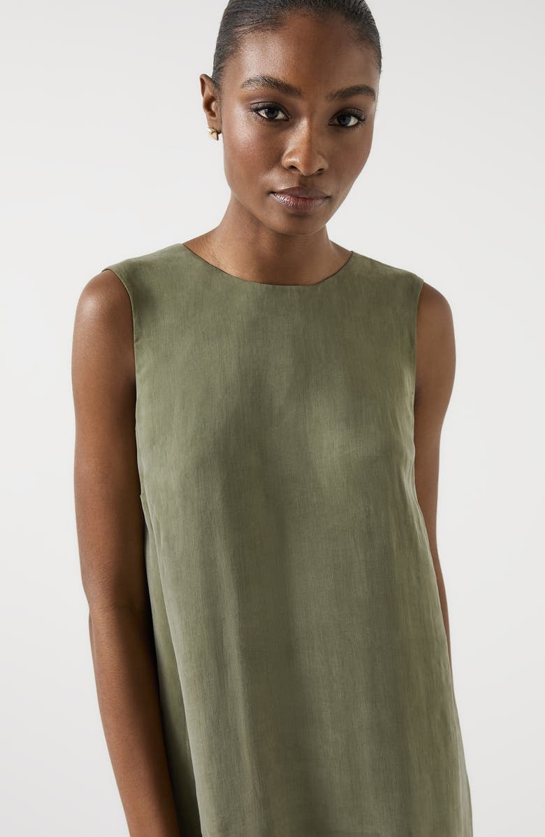 LK Bennett Alma Sleeveless Midi Dress, Alternate, color, Sage