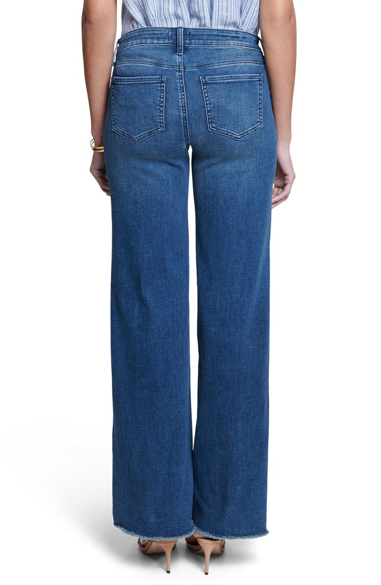 NYDJ Teresa Fray Hem Wide Leg Jeans, Alternate, color,