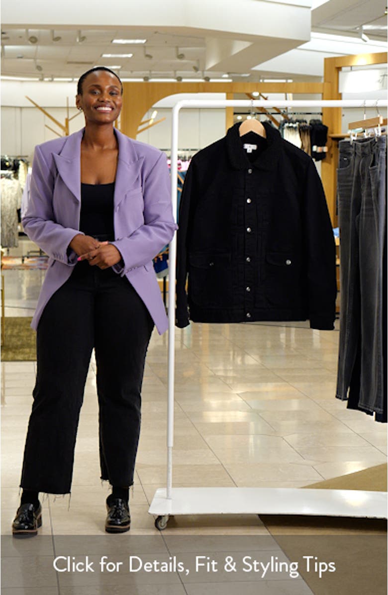 Fleece Lined Cotton Twill Ledger Jacket, sales video thumbnail