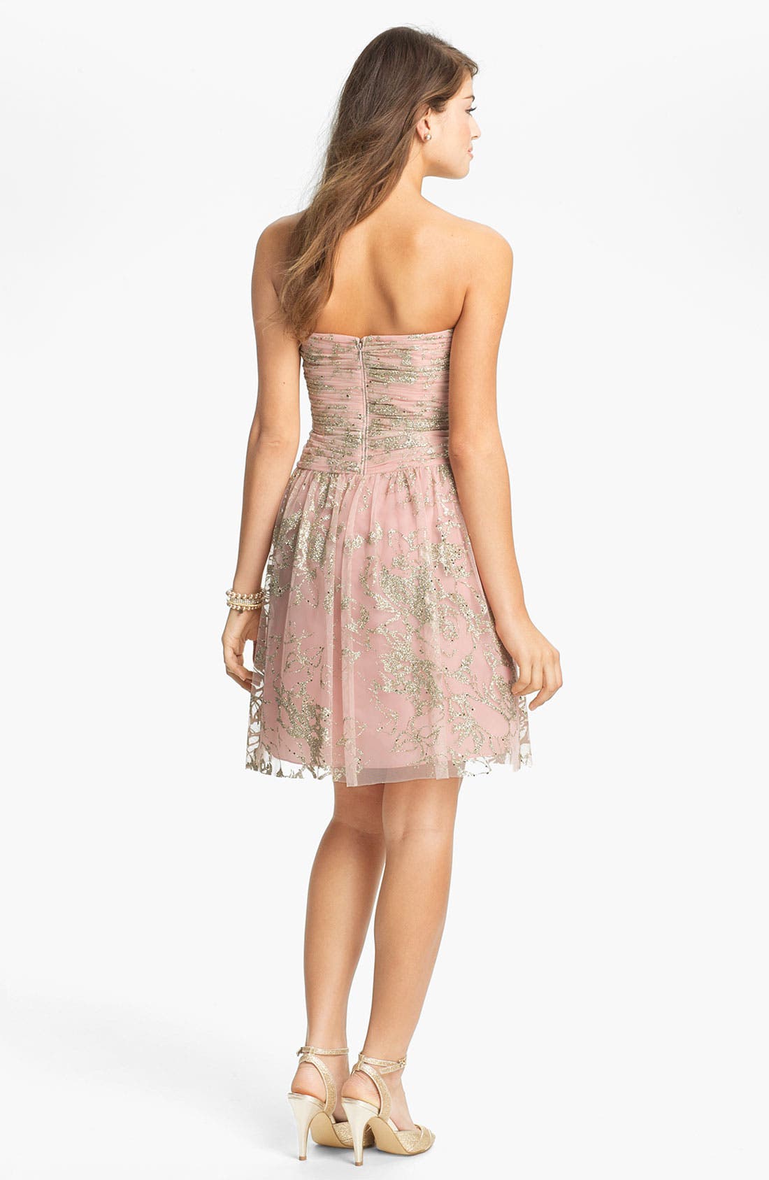 Hailey by Adrianna Papell Glitter Tulle Fit & Flare Dress (Women ...