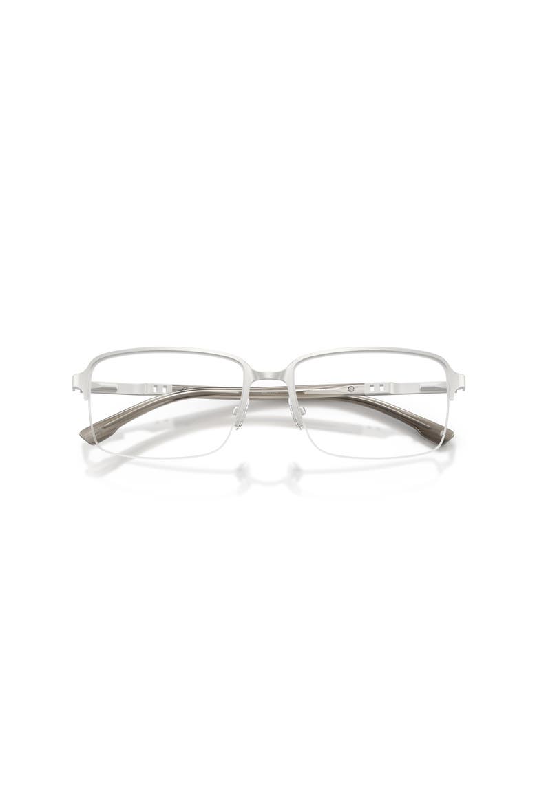 54mm Rectangle optical glasses, Alternate, color, Silver