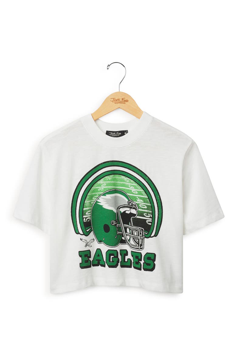 Eagles Graphic Cropped T-Shirt, Main, color, VINTAGE WHITE