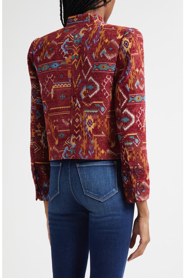 Asha Tapestry Jacquard Jacket, Alternate, color, GEOMETRIC TAPESTRY