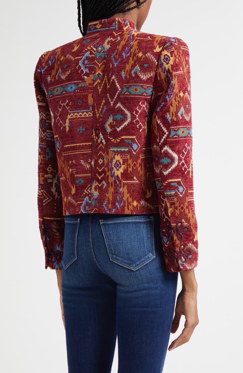 L'AGENCE Asha Tapestry Jacquard Jacket, Alternate, color, Geometric Tapestry