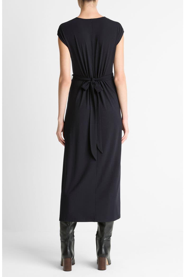 Faux Wrap A-Line Dress, Alternate, color, COASTAL