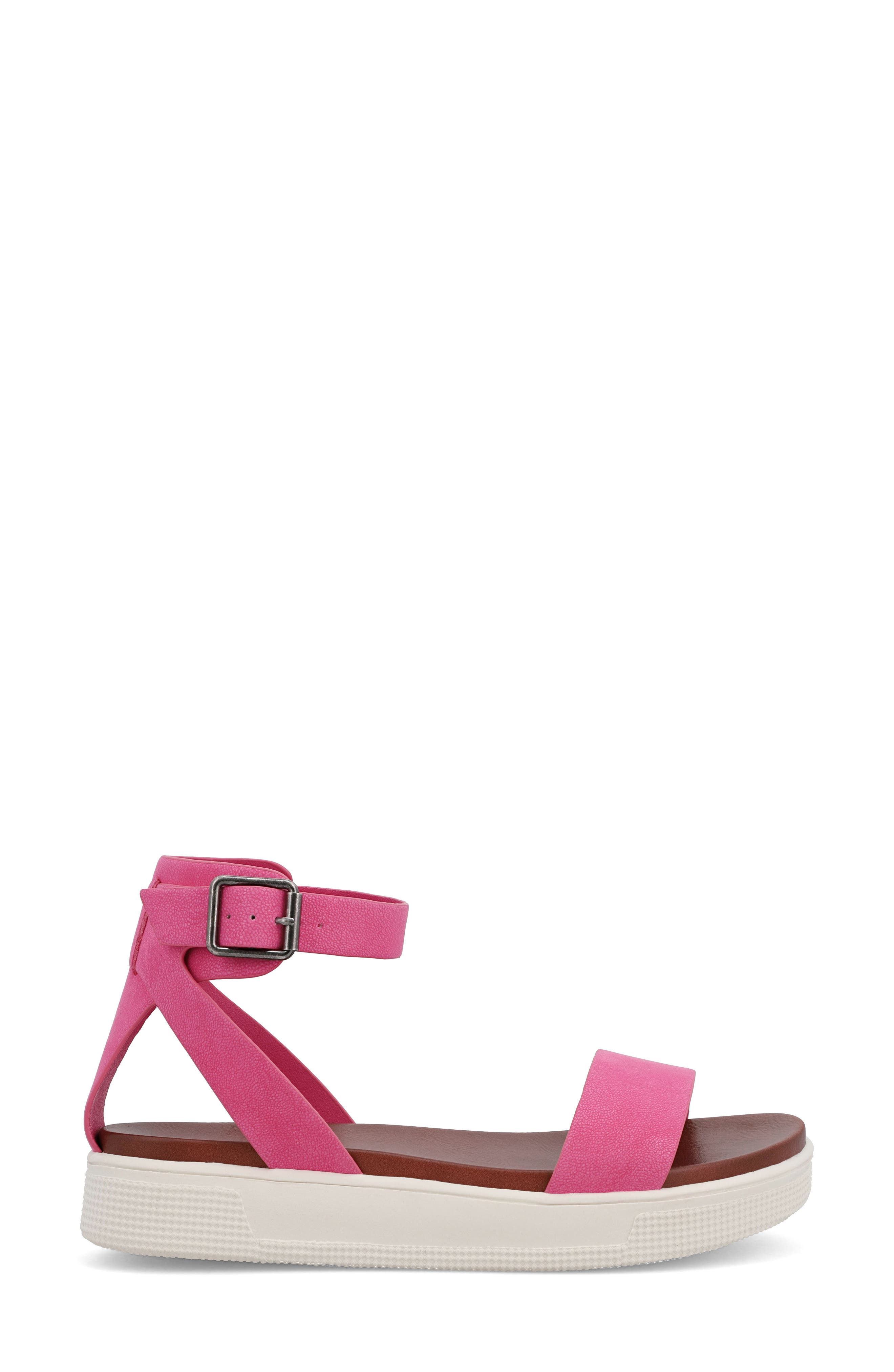 Ellen Platform Sandal, Alternate, color, HOT PINK B