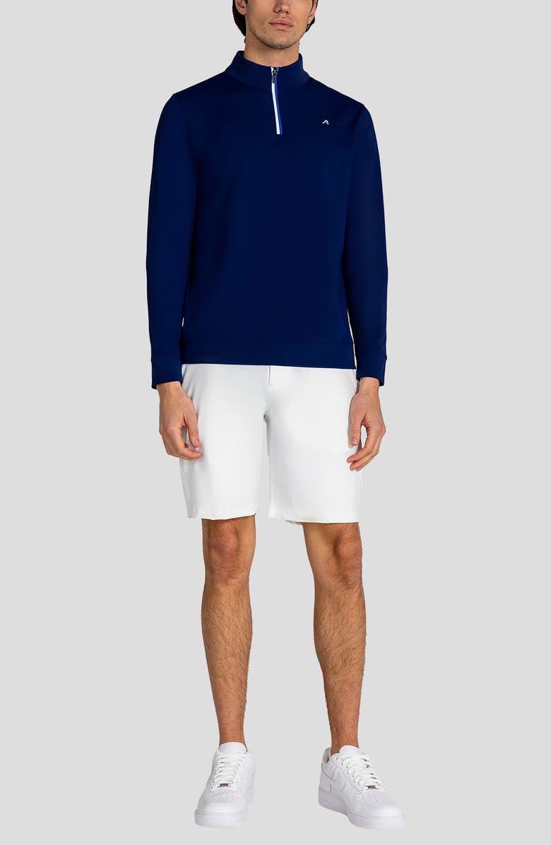 Redvanly Fleet Quarter Zip Sweatshirt, Alternate, color, Midnight Navy