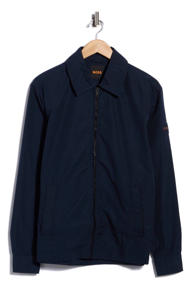Lutti Cotton Zip Jacket, Main, color, DARK BLUE