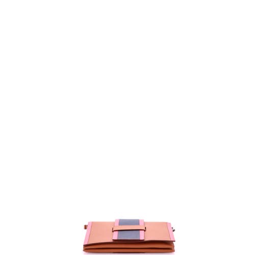 Pre-owned Hermes  Hermes H Passant Clutch Shoulder Bag Evercolor In Gold