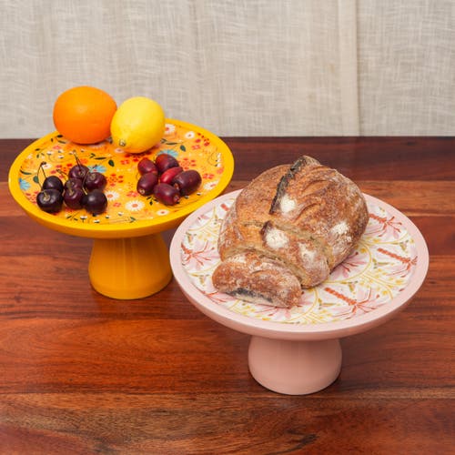 Mela Artisans Pink Summer Cakestand In Pink