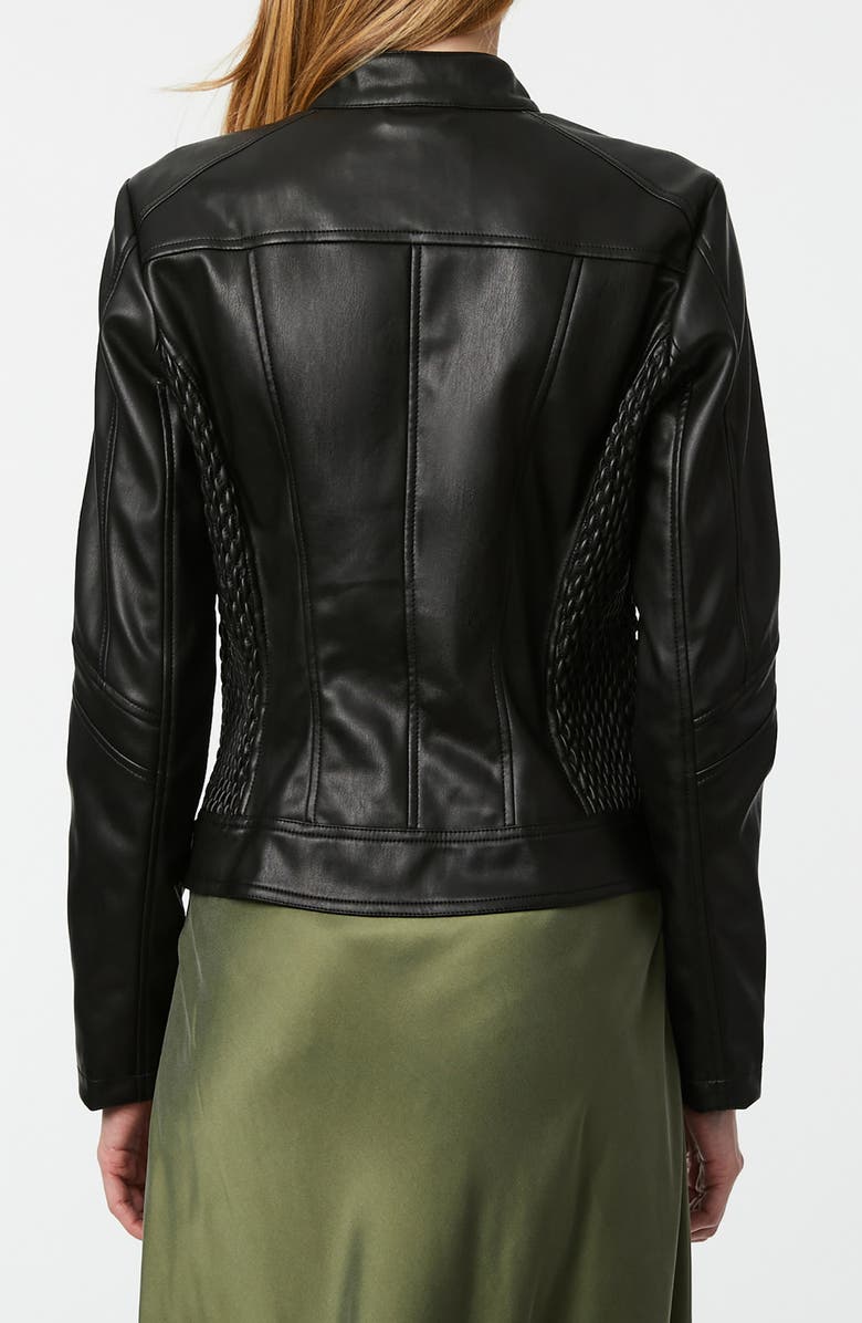 Bernardo Faux Leather Scuba Jacket, Alternate, color, 