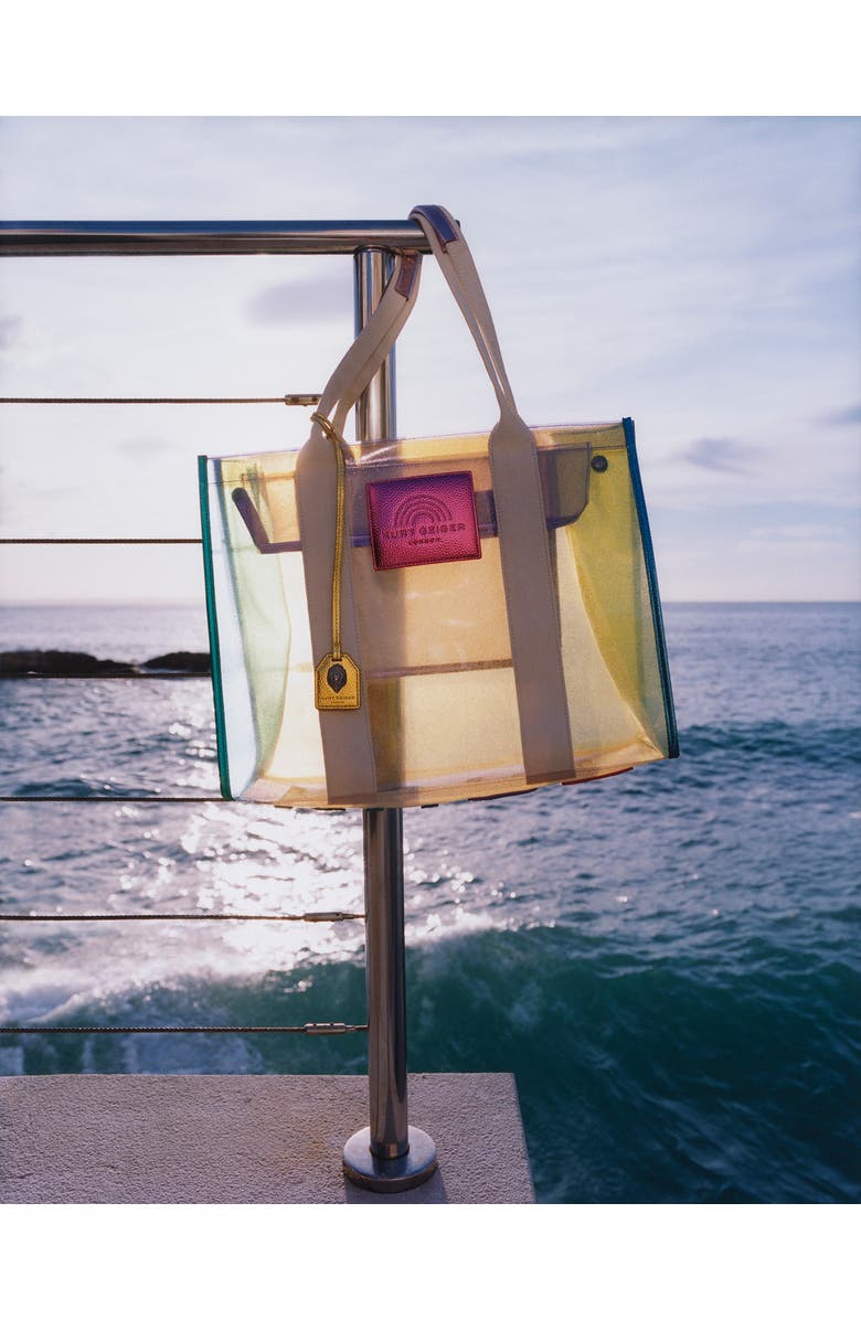 Kurt Geiger London Southbank Clear Vinyl Tote, Alternate, color, Mult/Other