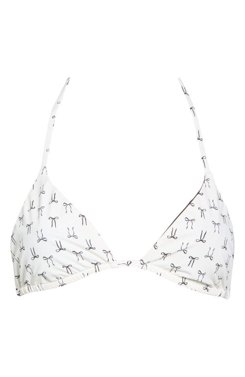 DIPPIN DAISYS DIPPIN DAISYS PALM TOP REVERSIBLE TRIANGLE BIKINI TOP 