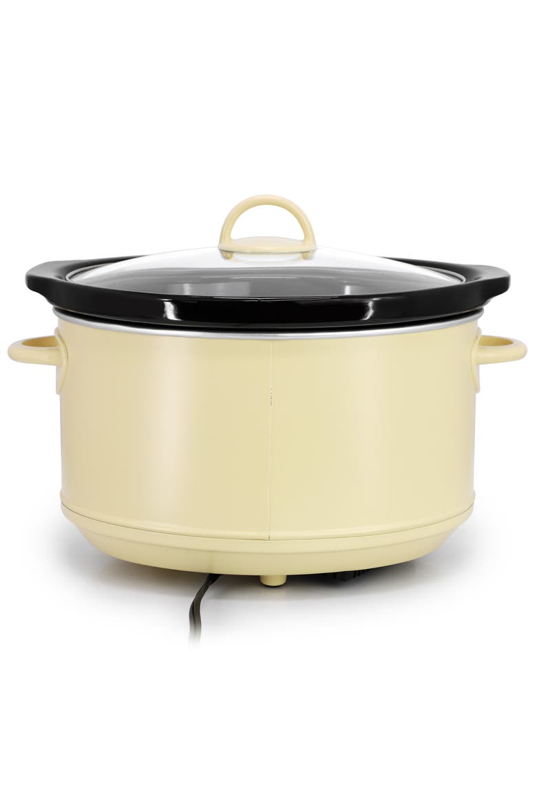 3.7 Quart Electric Slow Cooker, Alternate, color, White