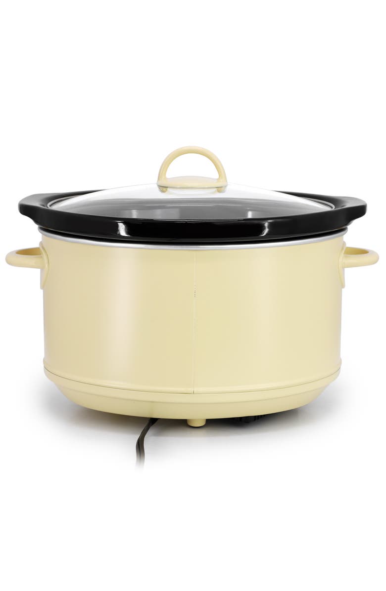 Megachef 3.7 Quart Electric Slow Cooker in Ivory, Alternate, color, White