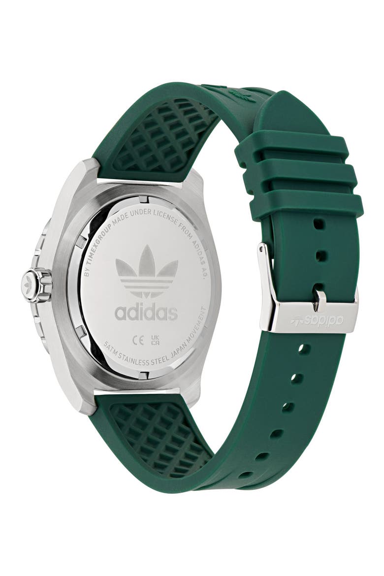 The Discoverer One Green Silicone Strap Watch, 44mm, Alternate, color, GREEN