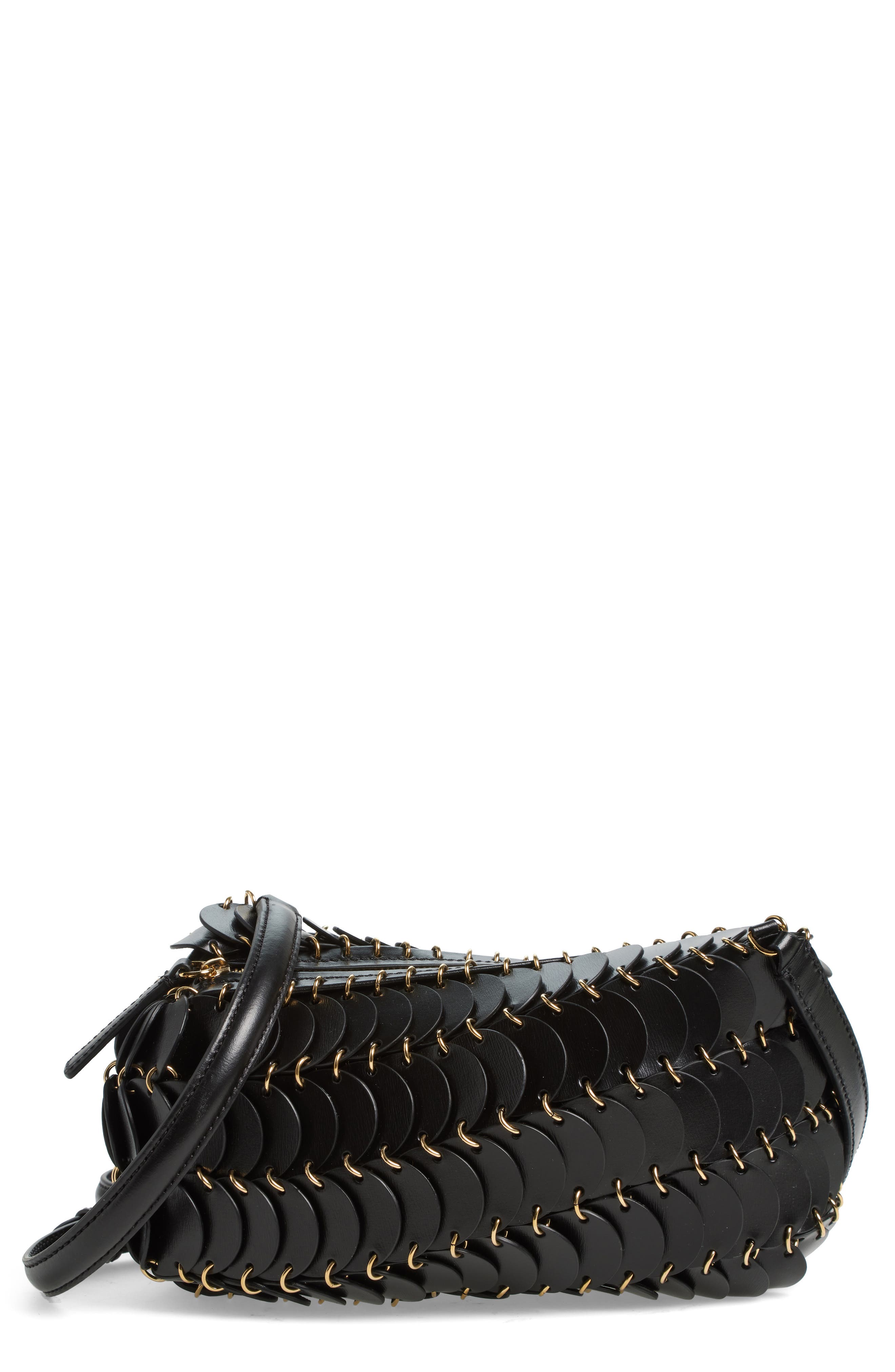 Rabanne Sac Leather Shoulder Bag, Main, color, 