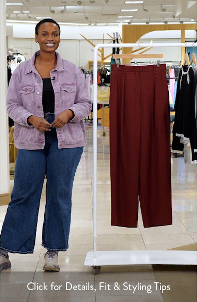 Pleated Straight Fit Pants, sales video thumbnail