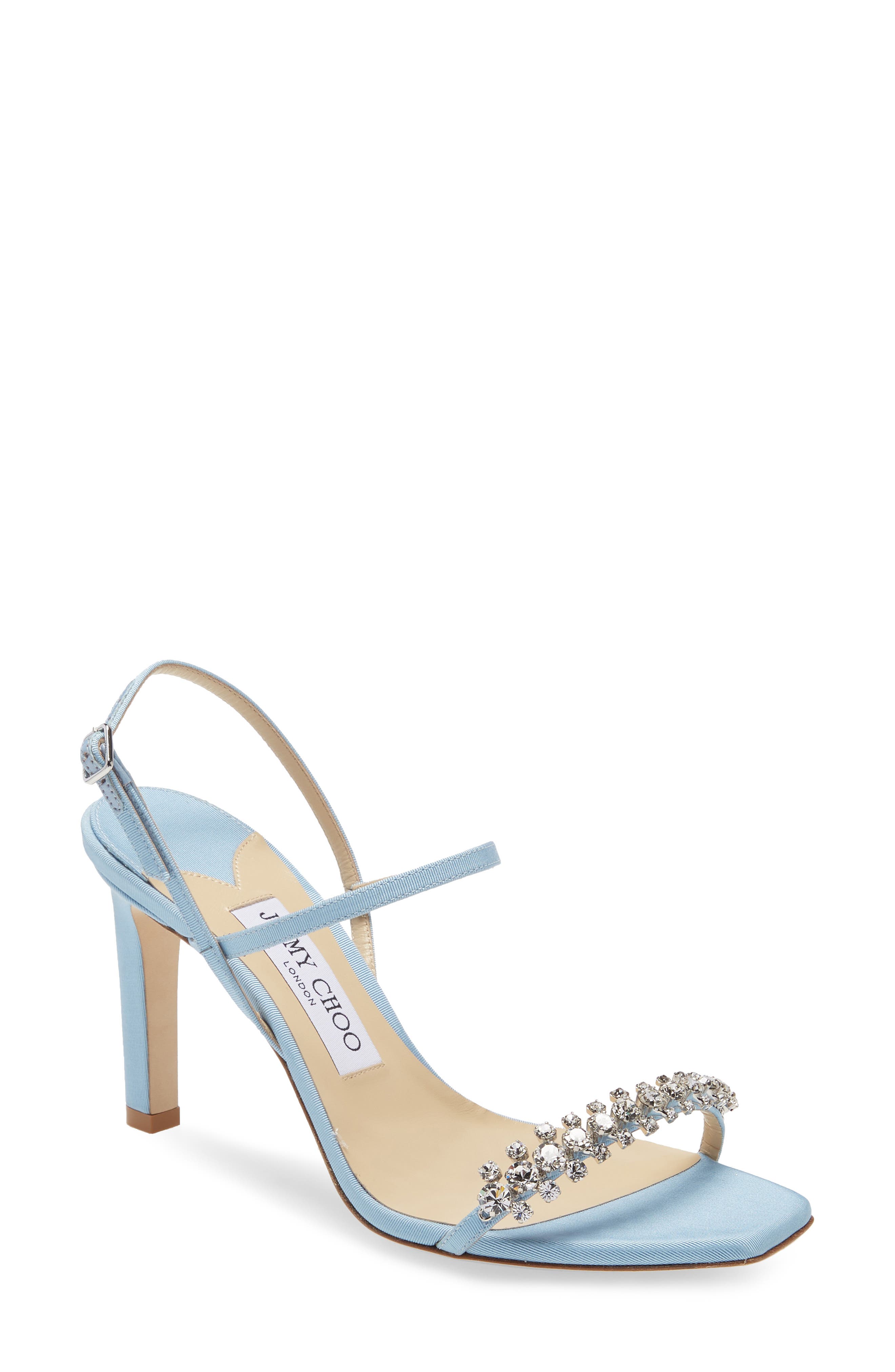 Jimmy Choo Meira Crystal Slingback Sandal, Main, color, 