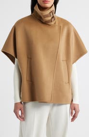 Michael Kors Double Face Wool Blend Cape