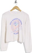 Re/Done Boxy Boyfriend Graphic Long Sleeve Tee