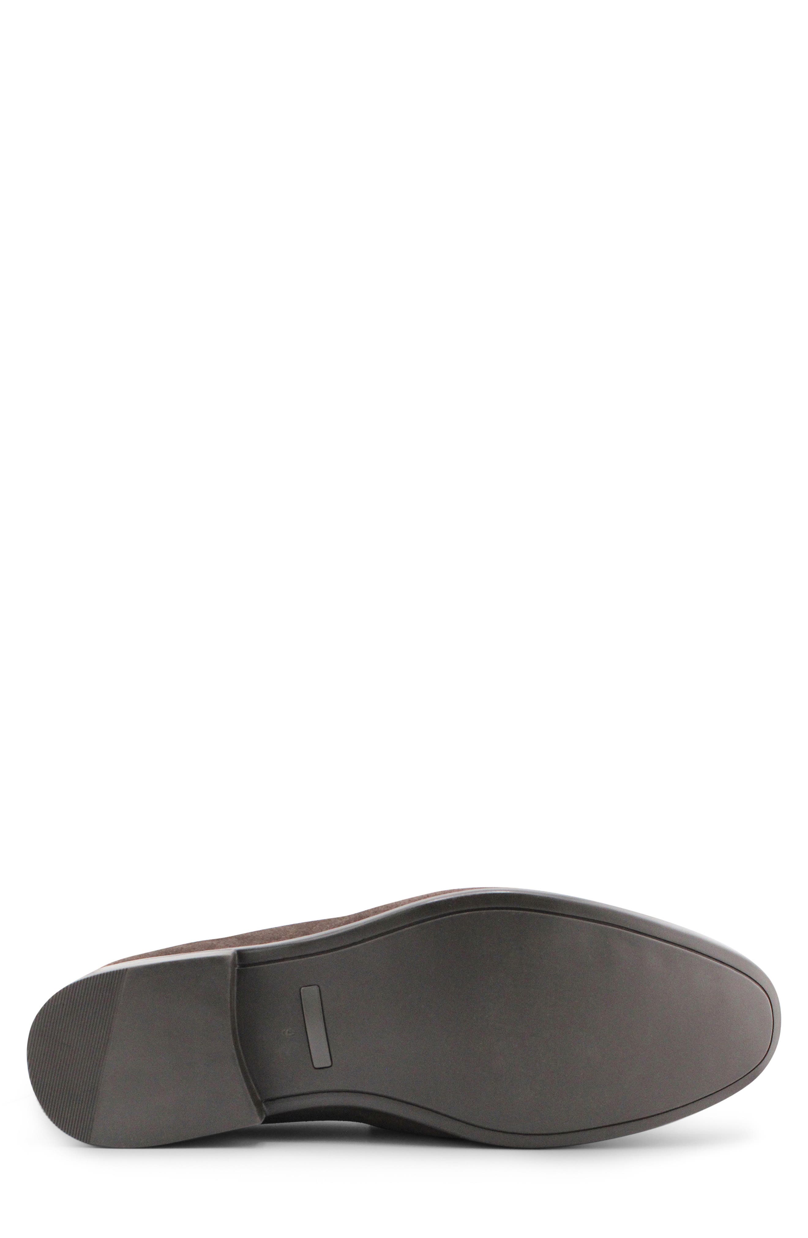 Sawyer Penny Loafer, Alternate, color, BROWN SUEDE