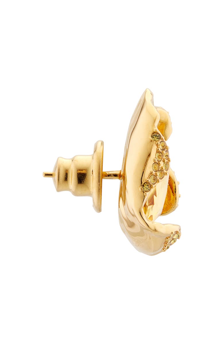 Oscar de la Renta Crystal Nest Stud Earrings, Alternate, color, Topaz