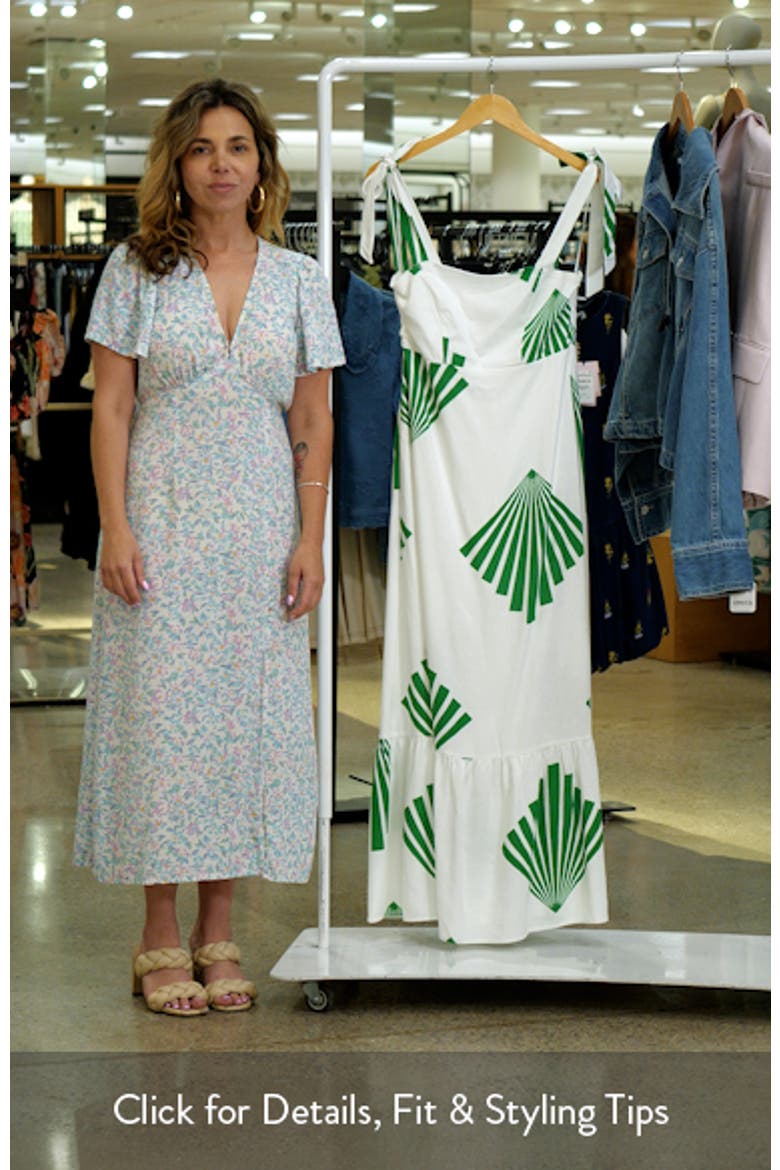 Nomi Floral Hendy Tie Strap Maxi Sundress video