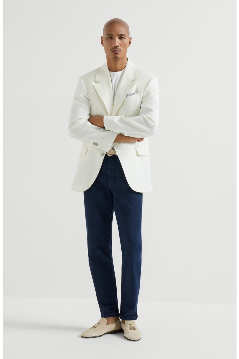 Lightweight denim trousers, Alternate, color, Navy Blue