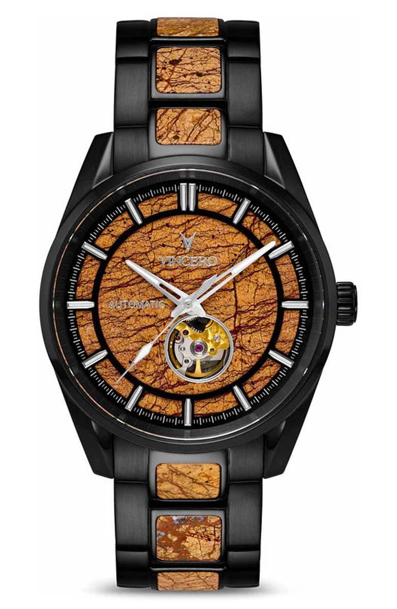 Vincero The Quantum Capsule Bengal Automatic Bracelet Watch, 43mm, Main, color, Bengal