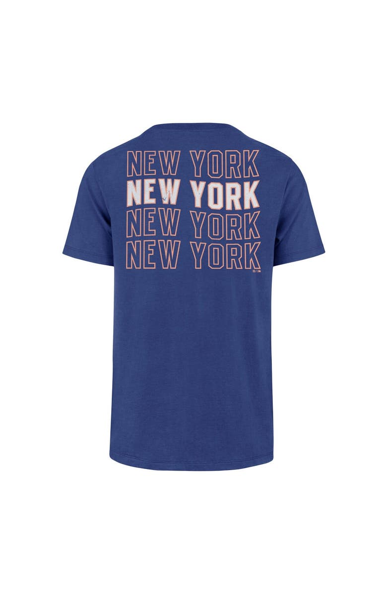 '47 Men's '47 Royal New York Mets Hang Back Franklin T-Shirt, Alternate, color, Royal