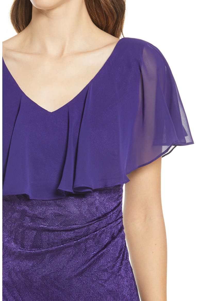 Cape Dress, Alternate, color, GRAPE