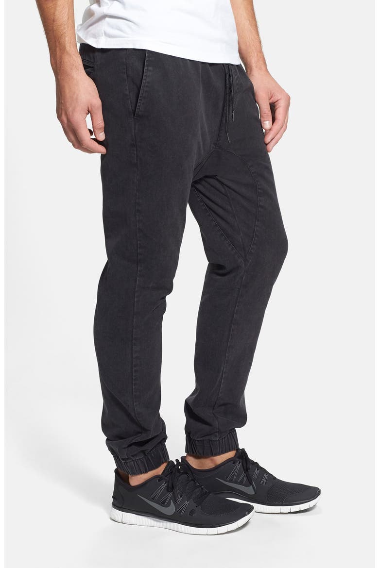 Jogger Chinos, Alternate, color, BLACK