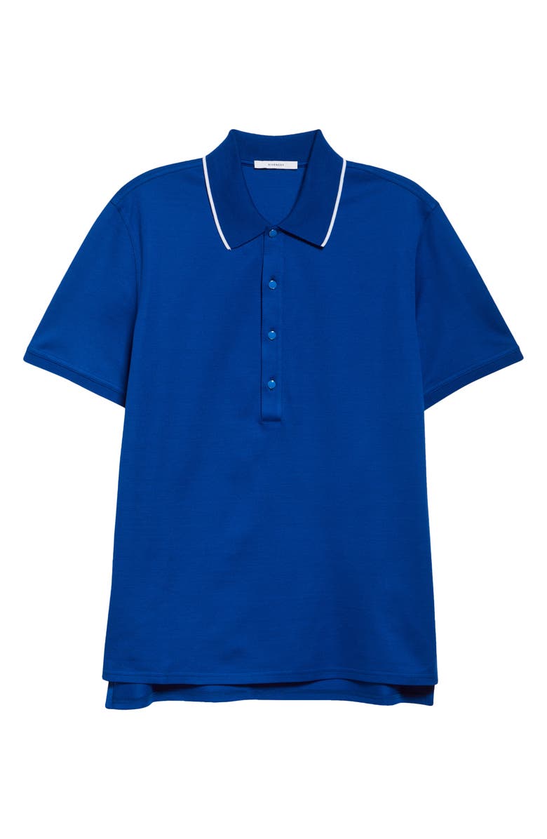 Givenchy Cotton Piqué Polo, Alternate, color, Electric Blue