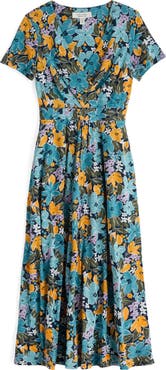 Seasalt Cornwall Chapelle Short Sleeve Organic Cotton Midi Dress