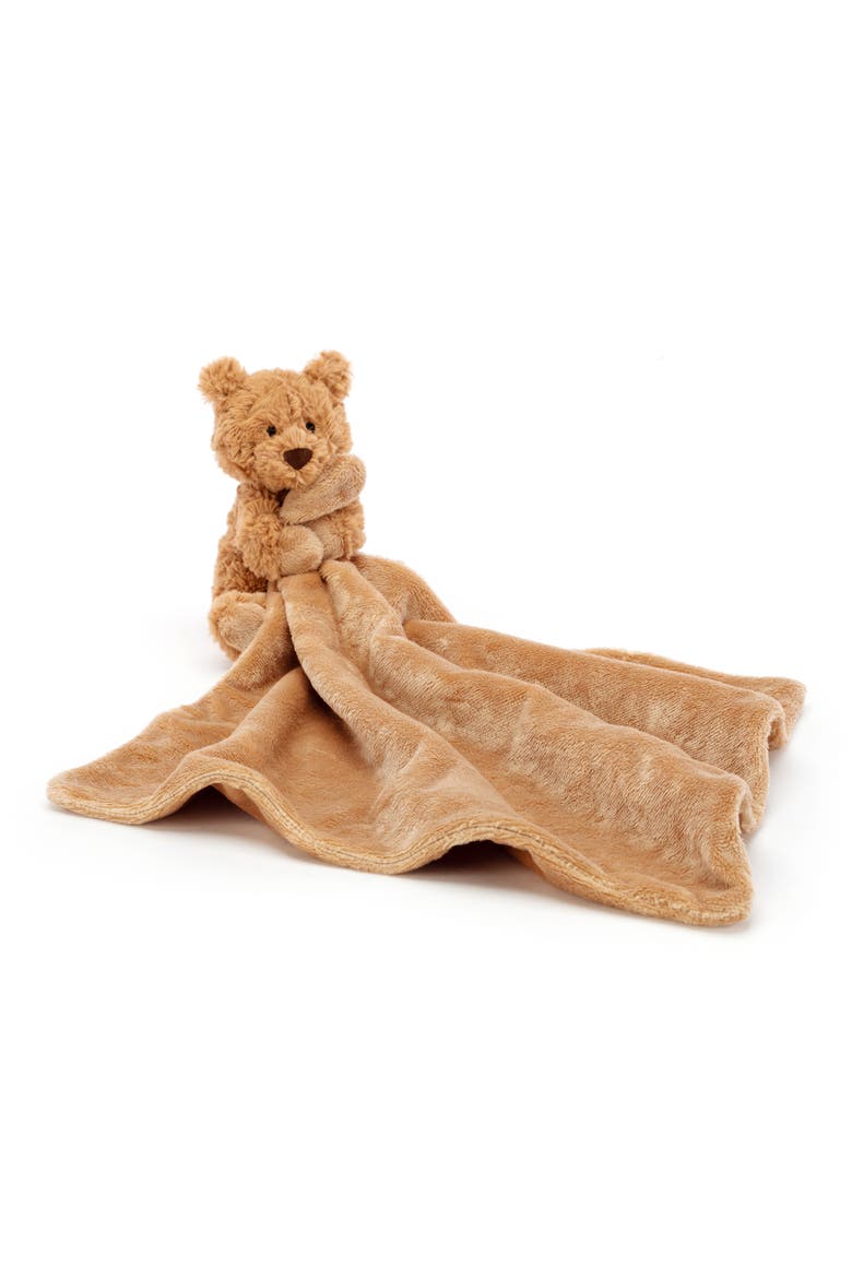 Bartholomew Bear 5-Inch Plushie & Soother Blanket, Alternate, color, BROWN