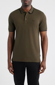 BOSS Parlay Tipped Cotton Polo