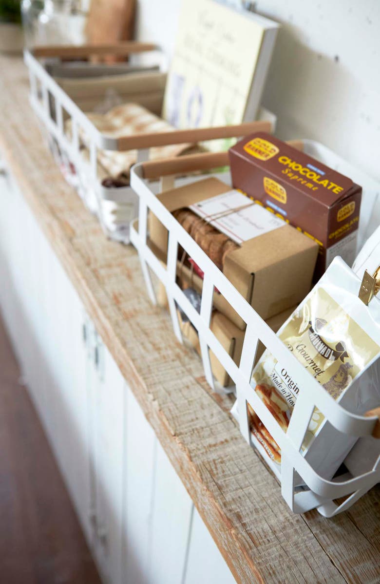 Yamazaki Dual Handle Storage Basket, Alternate, color,