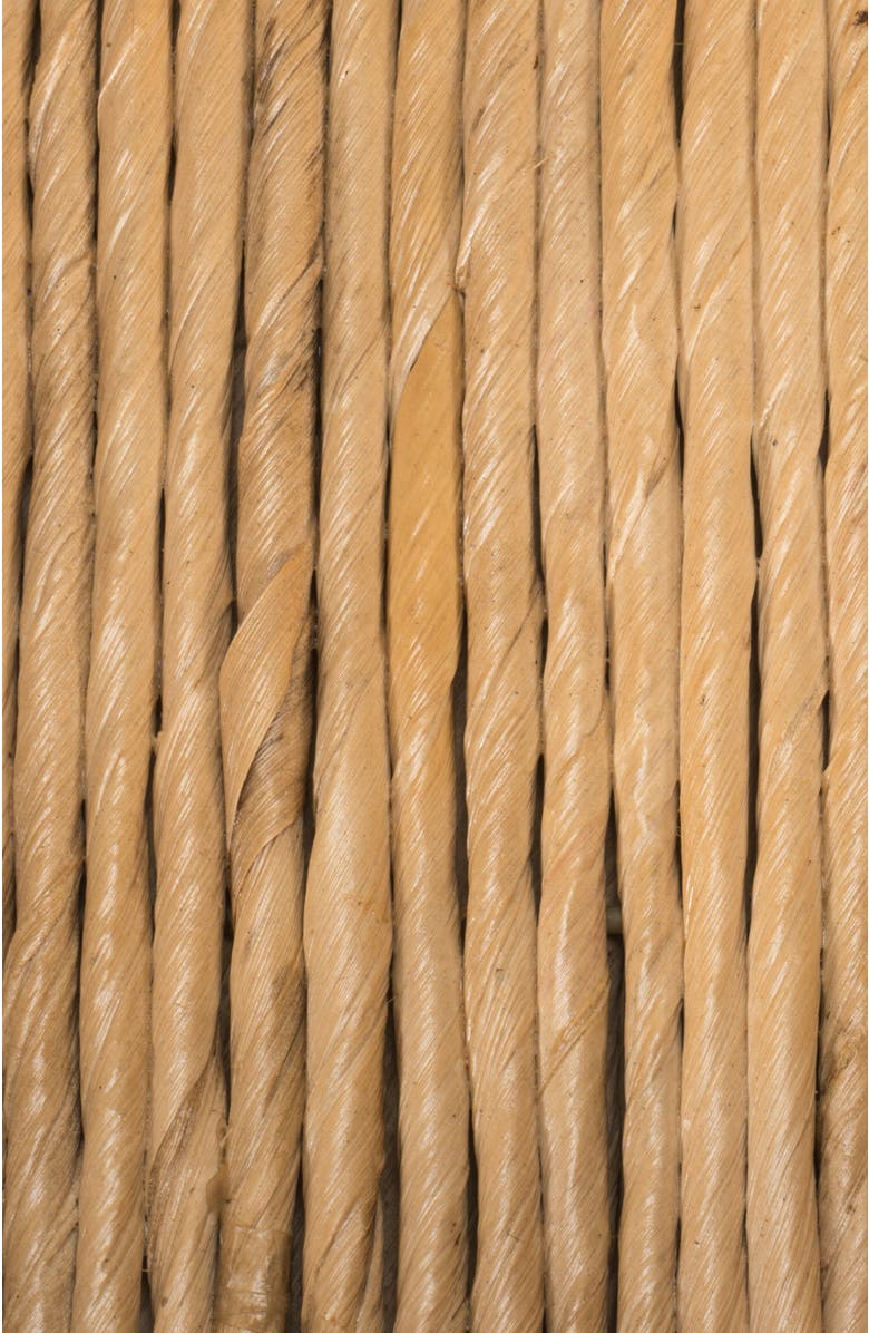 HAPPIMESS Anika Traditional Southwestern Hand-Woven Abaca Tray with Handles, Alternate, color, Natural