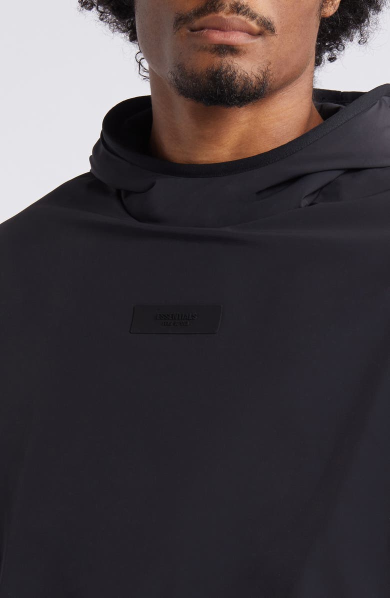 Fear of God Essentials Fleece & Nylon Hoodie, Alternate, color,