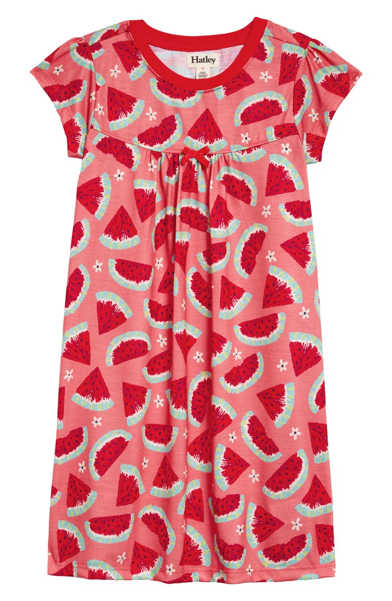 Hatley Watermelon Slices Nightgown, Main, color, 