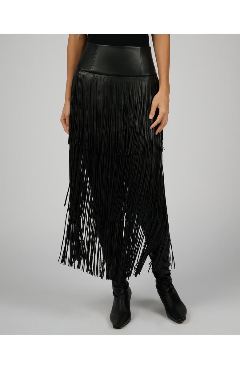 WeWoreWhat Fringe Midi Skirt, Alternate, color, 