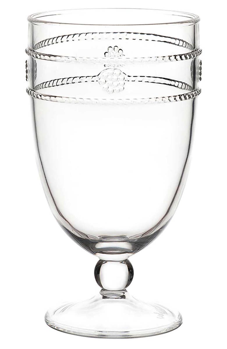 Juliska Isabella Set of 4 Acrylic Goblets, Alternate, color, Clear
