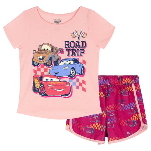 Cars 2-Piece T-Shirt and Dolphin Shorts Set