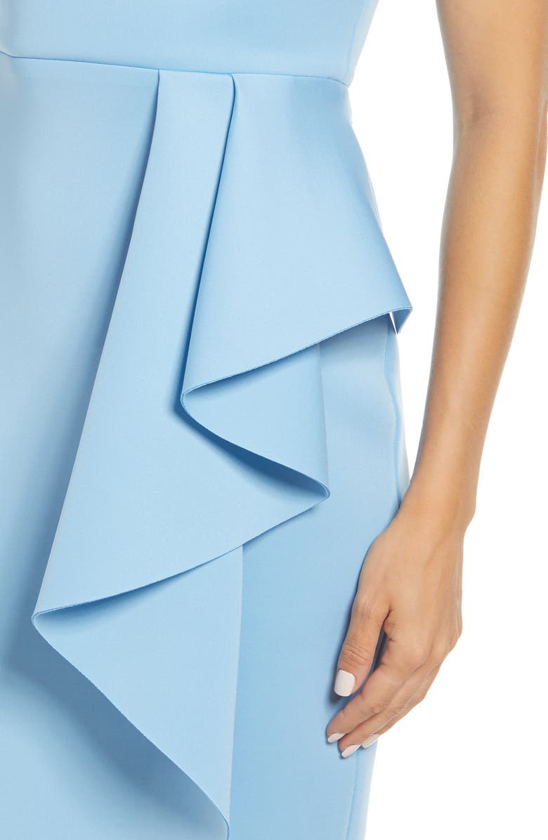 Eliza J Sleeveless Ruffle Sheath Dress, Alternate, color,
