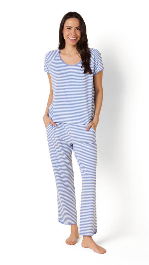 The Cat's Pajamas Pima Knit Short Sleeved Simple Set