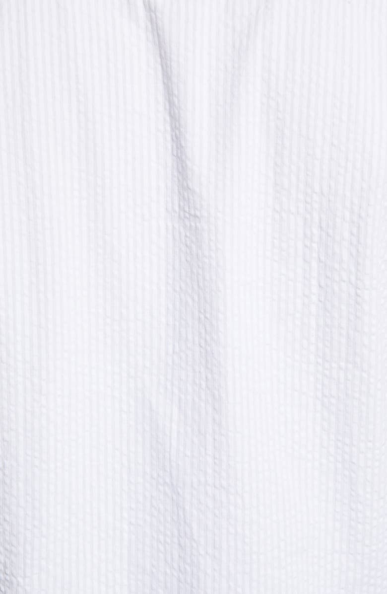 Oliver Spencer Grandad Seersucker Button-Up Shirt, Alternate, color, 